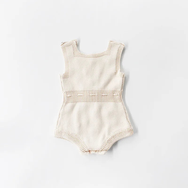 Infant Baby Girls knitted Wool Bodysuit Handmade Colored Hair Ball Sweater Bodysuits 0-24 Months