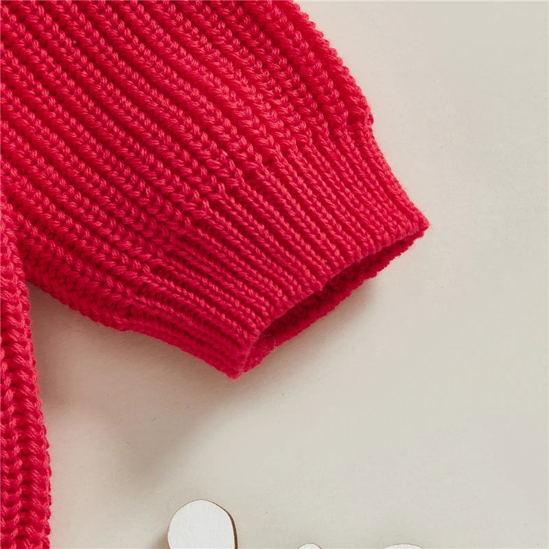 Toddler Newborn Baby Girl Christmas Sweater Long Sleeve Crew Neck Tree Winter Warm Knit Pullover Sweater Infant Clothes
