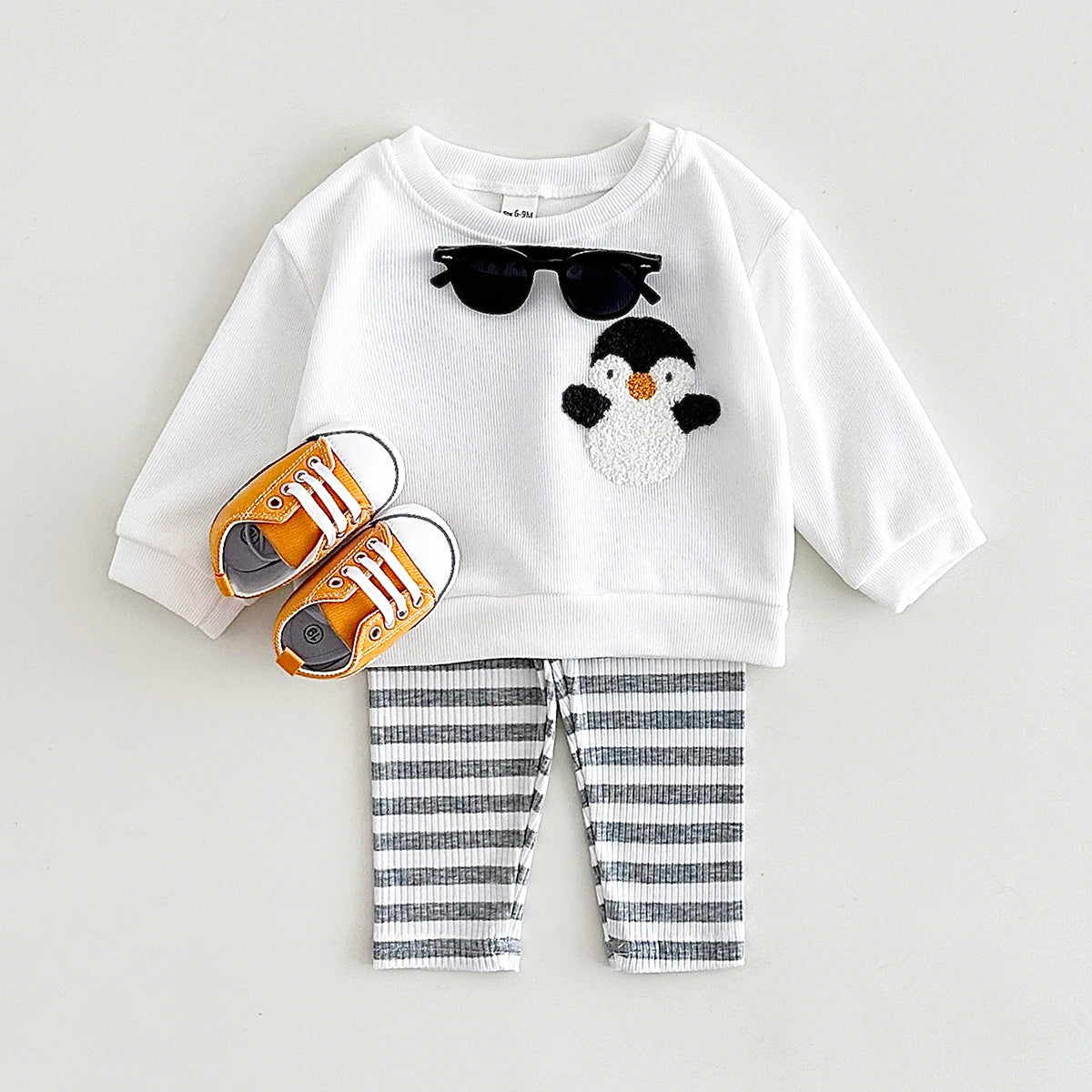 Baby Boy Clothes Sets Newborn 2Pcs Cartoon Embroidery Long Sleeve Infant Top Pants Fall Warm Clothes Autumn Baby Girl Clothes